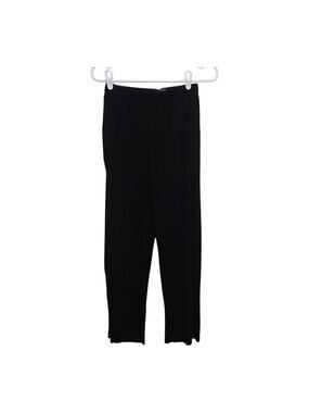 Oak + Fort Black Pleated Pull On Pants XS Minimalist